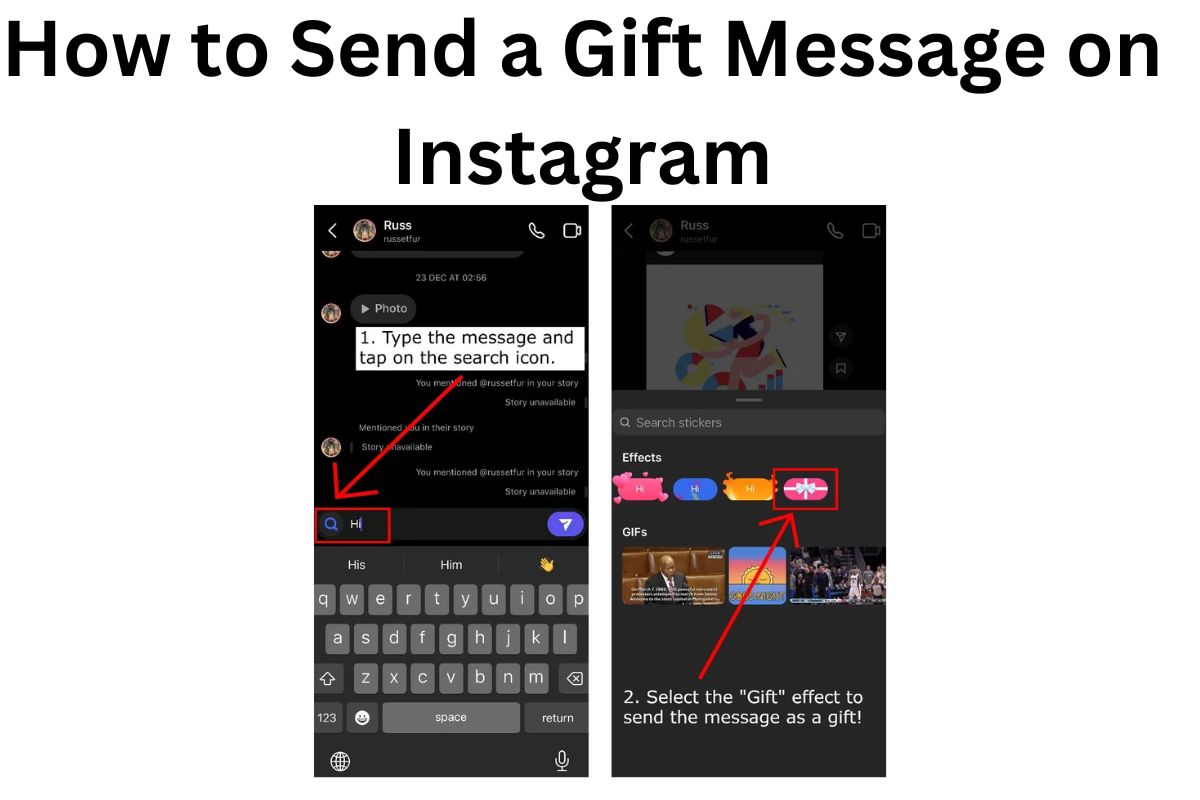 How to Send a Gift Message on Instagram